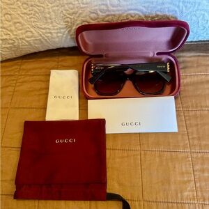 Gucci Black Cat Eye Sunglasses